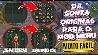 MUITO FÁCIL!😱 COMO COLOCAR MOD MENU NA SUA CONTA ORIGINAL DA PLAY STORE | LAST DAY ON EARTH 2023®