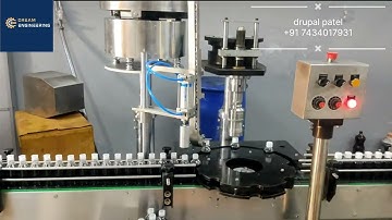 4 head servo filling , capping and labeling machine