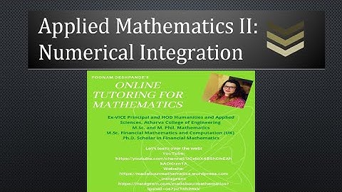 Numerical Integration Part 4