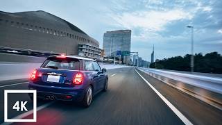 City Drive with Smooth R&B 🚙 Fukuoka City, Japan / 4K60fps / Real Engine Sounds & Relaxing R&B