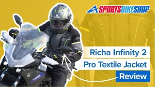 Richa Infinity 2 Pro textile motorcycle jacket review - Sportsbikeshop