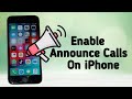 How to Enable Announce Calls On iPhone | How to Make iPhone Speak Caller Name