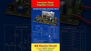 Transistor Power Amplifier Circuit | #trending #shortsfeed #shortsviral #viral #electronic