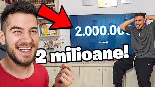 Reactia Tuturor Youtuberilor Romani La 2 Milioane De Abonati...