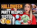 I Tried Viral HALLOWEEN TREATS / PARTY FOOD... were they any good??