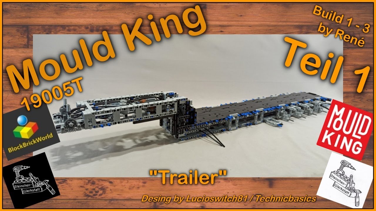 Der Trailer 19005T passend zum Tractor Truck von Mould King 19005 ...