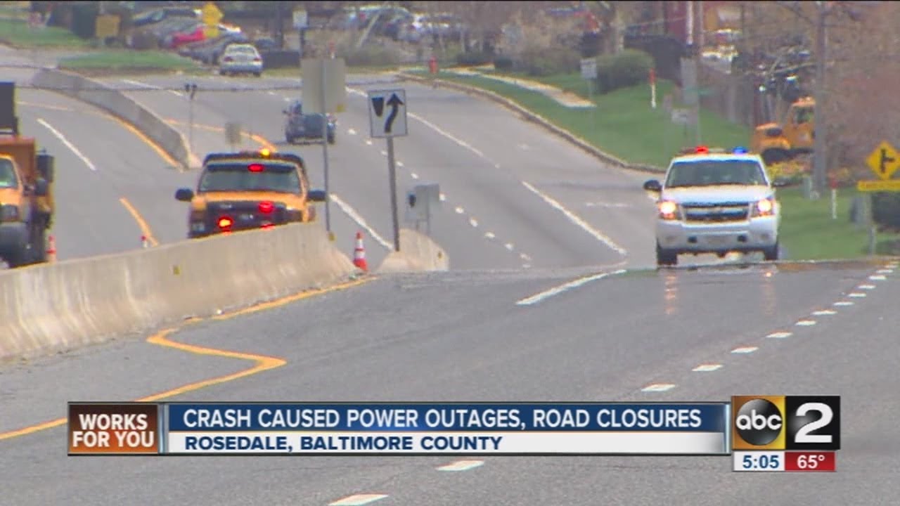 Accident leads to road closure on Pulaski Highway YouTube