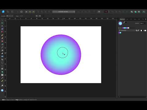 Radial gradient in Affinity Designer