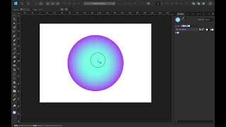 Radial gradient in Affinity Designer