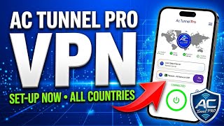 How to setup Ac Tunne Pro with UDP All country settings for fast and secure browsing  screenshot 1