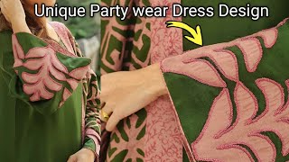 🌺 Dana Embroidery Trick#viral Sleeves Embroidery Design_Party wear  Sleeves Design 