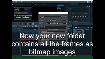 How To turn a Movie into Sequence of Images with Magix Movie Edit Pro, Magix Video Pro X