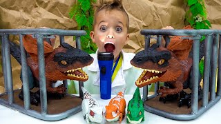 Vlad y Niki y Jurassic world juguetes aventuras