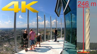 4k  Tk Elevator Test Tower And Germanys Tallest Observation Deck