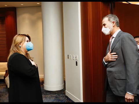 Encuentro de Su Majestad el Rey y la Comisionada de Puerto Rico en el Congreso de los EE.UU