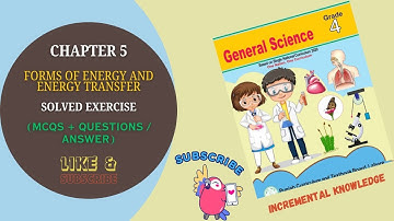 Grade 4 GENERAL SCIENCE | Chapter 5 Forms of Energy and Energy Transfer | ( MCQs + Question/Answer )