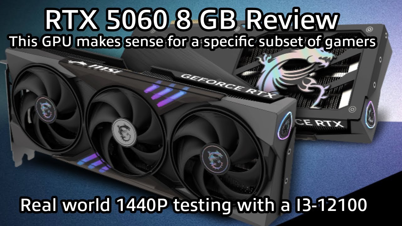 RTX 5060 MSI Gaming trio Review: Real world testing with an I3