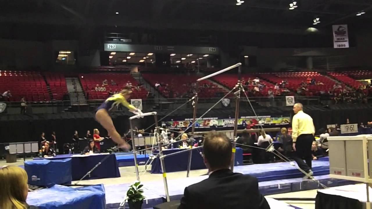 Erin Rothrock, uneven bars- MAC Championships - YouTube