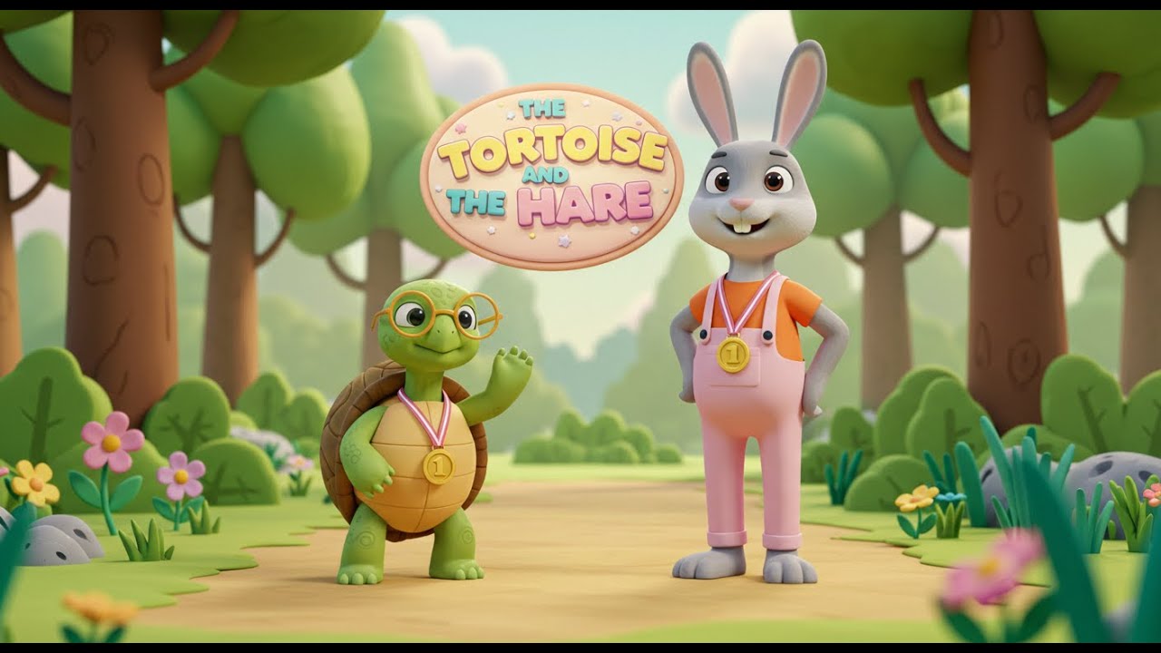 The Tortoise and the Hare | English Aesop’s Fable & Bedtime Story for Kids | Cozy Tale Box