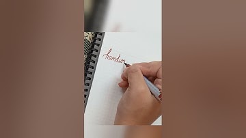 Beautiful handwriting #shorts #handwriting #cursive #calligraphy #brushpen #howto #tutorial