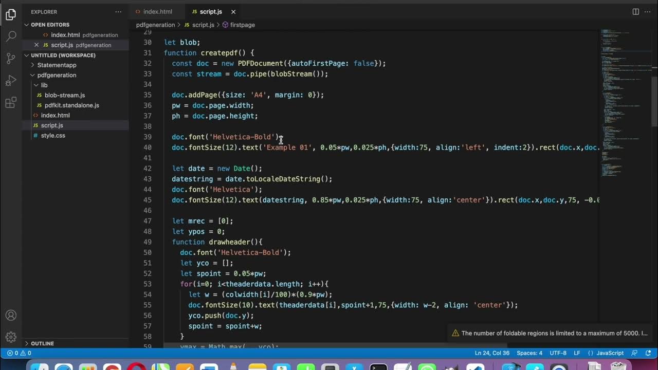 Generate PDF in browser with PDFkit standalone JavaScript library ...