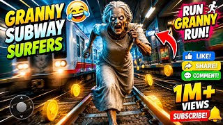 😂 Granny Subway Surfers Run! Granny Ne Sab Ko Hansa Diya 🤣🏃 screenshot 5