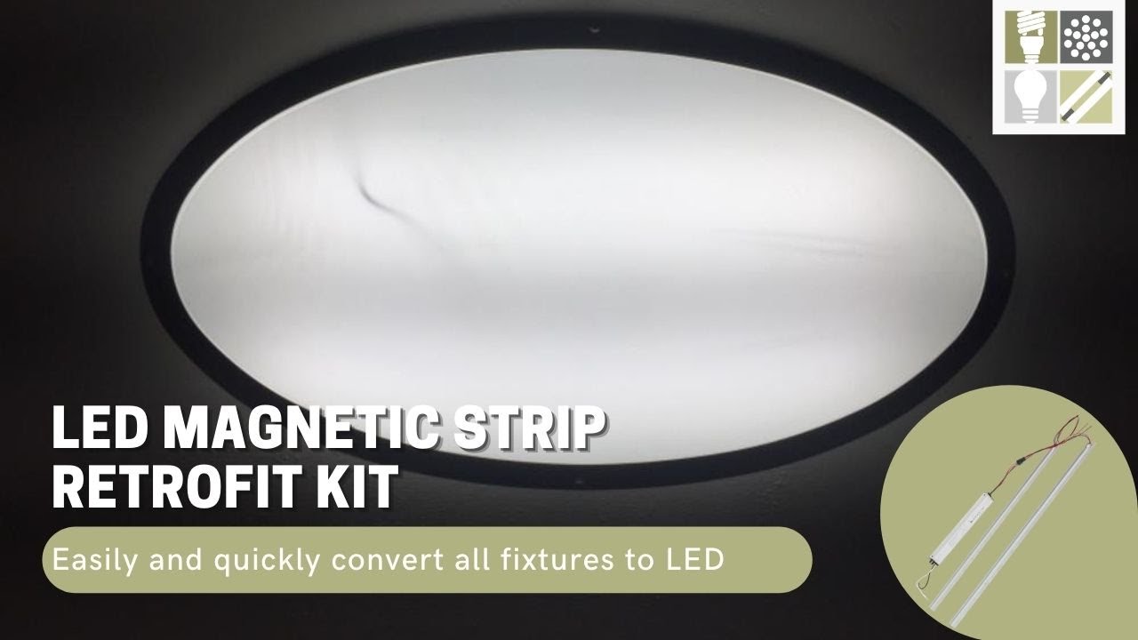 2FT & 4FT Magnetic Strip Retrofit Kit for Linear Fixtures