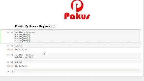 Basic Python - Unpacking list