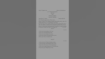 BA Sem. 6th Political Science Question Paper CBCS Pattern Jammu University