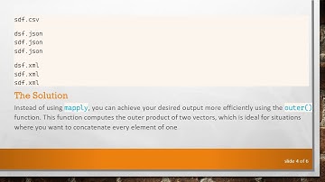 How to Effectively Loop Through mapply in R for String Concatenation