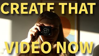 how to not let yourself stop you from creating in 2 minutes