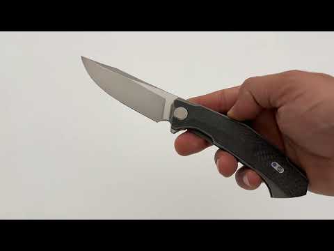 Shirogorov Knives Pike - Titanium/Blue Carbon Fiber (Dmitry Sinkevich Design) Knife From Recon 1