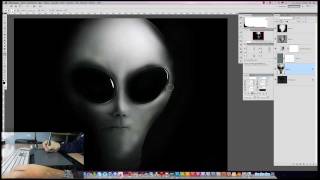 Photomanipulation (Baby to Alien) with Adobe Photoshop CS5 screenshot 5