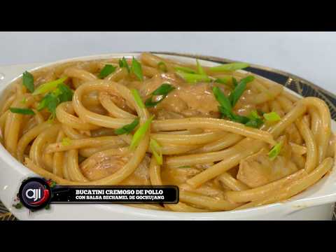 Creamy Chicken Bucatini with Gochujang Béchamel Sauce | Chinese-Style Boneless Chicken Thighs | Ají