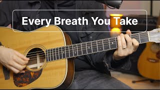 Every Breath You Take Beginner Guitar Open Chord Version FMF#27