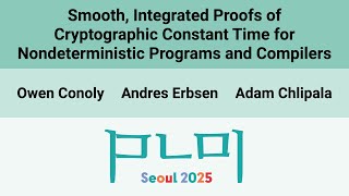[PLDI'25] Smooth, Integrated Proofs of Cryptographic Constant Time for Nondeterministic Programs(…)