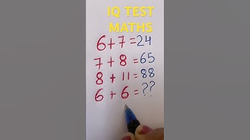 Amazing Maths Iq Test Puzzle 🔢 #iqtest #mathspuzzle #trendingshorts