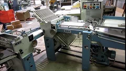 MBO T 49C Continuous Feed Paper Folder with 8pg, Roll away Stacker