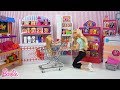 Poupes barbie  chelsea au supermarch  barbie dolls at grocery store