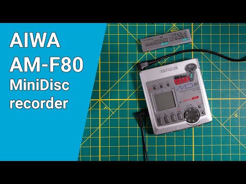 Aiwa AM-F80 MD Recorder unboxing - YouTube