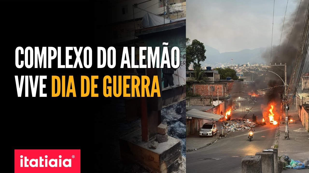 MEGA OPERAÇÃO POLICIAL DEIXA CENÁRIO DE GUERRA NO COMPLEXO DO ALEMÃO ...
