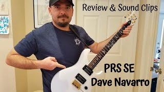 PRS SE DAVE NAVARRO GUITAR REVIEW & SOUND CLIPS. Awesome Example of Used  Goodness.