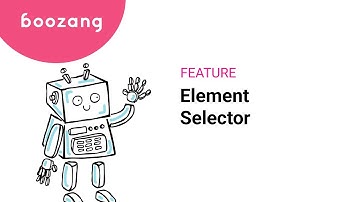Boozang Feature: Element Selector