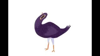 Purple Bird headbanging furiously to some random Spanish song