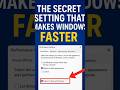 Windows slowing you down? 🐢Turn off this one setting and boom — speed unlocked! 🚀⚡
