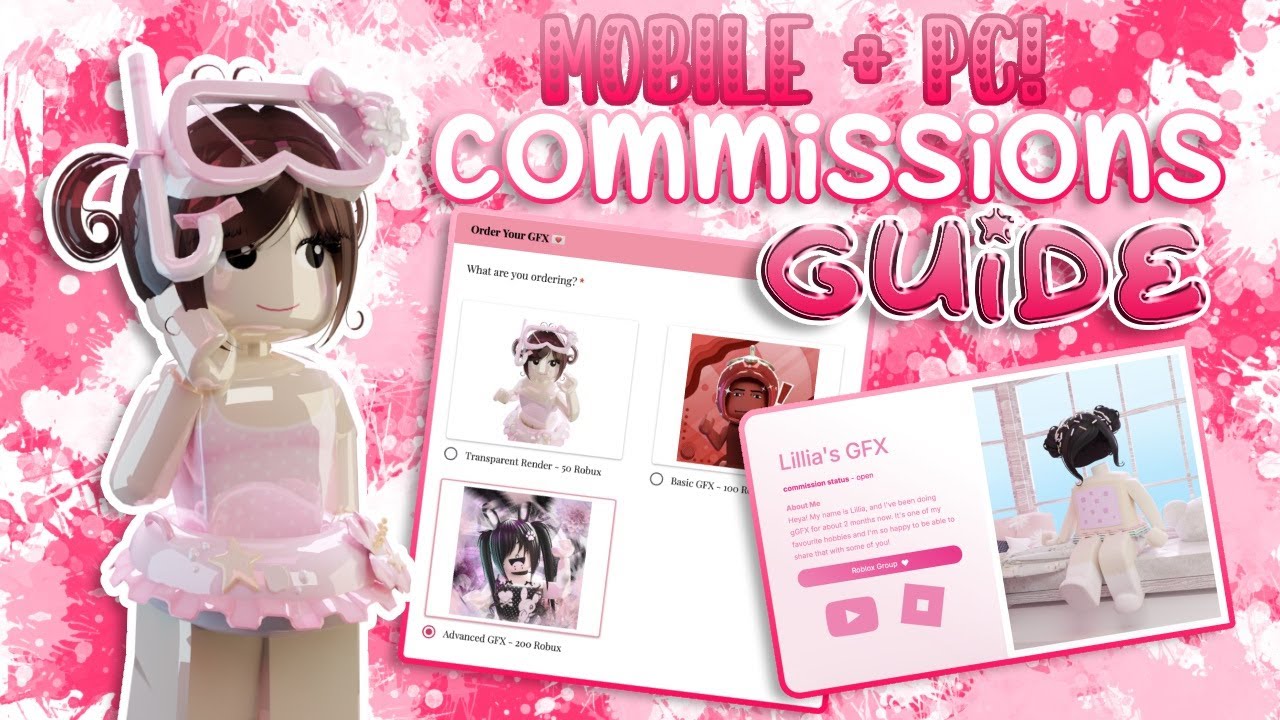 💖 BEGINNER FRIENDLY COMMISSION GUIDE ⭐ (ART/GFX/WATERMARKS/ETC) MOBILE ...