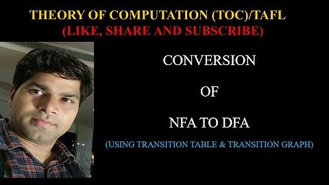 TOC 6-NFA TO DFA CONVERSION IN HINDI | SUBSET CONSTRUCTION ALGORITHM NFA TO DFA