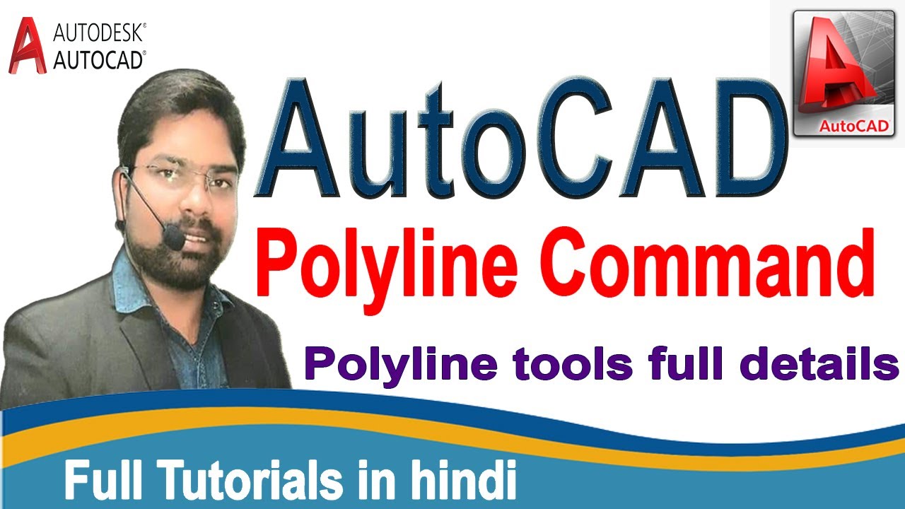 AutoCAD Polyline Command | Polyline tool kaise use Karen AutoCAD 2020 ...