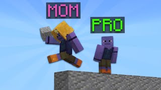 Teaching My Mom How To Bridge in Minecraft