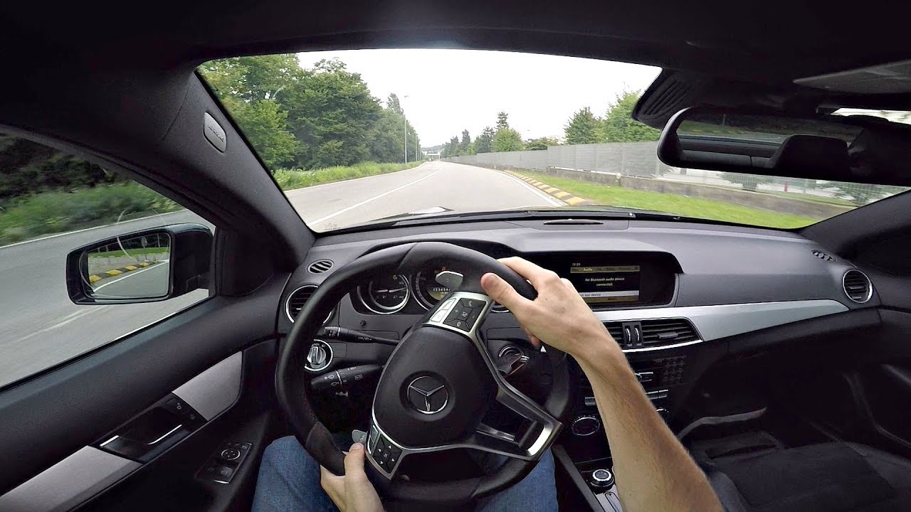 Pov Drive In My 2012 Mercedes C63 Amg Always Sideways Lovely 6 2 Na V8 Sounds